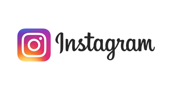 A picture of the Instagram logo in black color